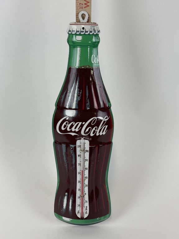 Coca-Cola, Tru- Temp, Enameled metal, Thermometer, accurate temp (1 of 4)