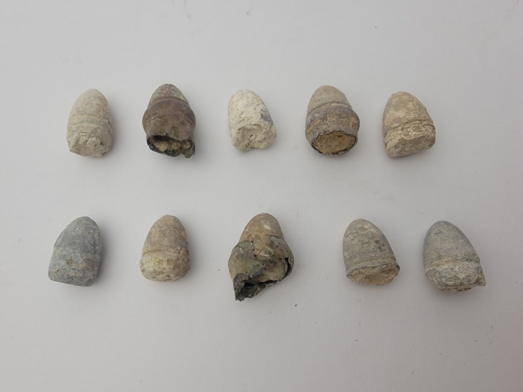 Identified Dug Civil War Bullets .54 Cal. Burnside (1 of 3)