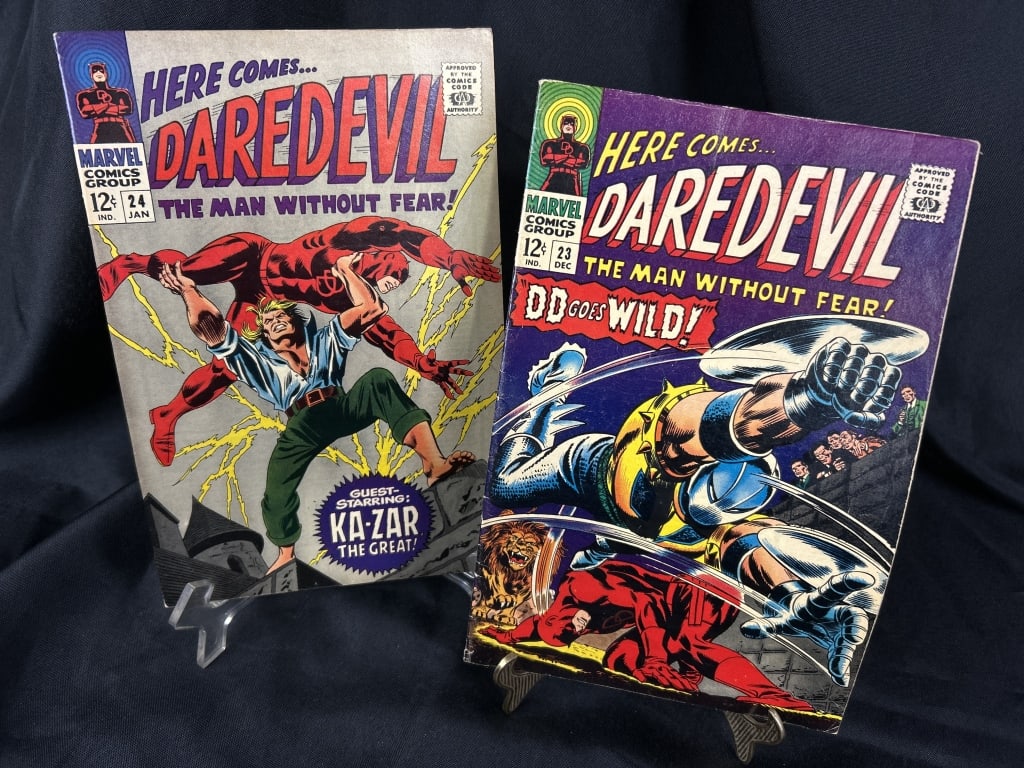 Daredevil 23 VG/FN and 24 Mid Grade 1966 Silver age (1 of 7)