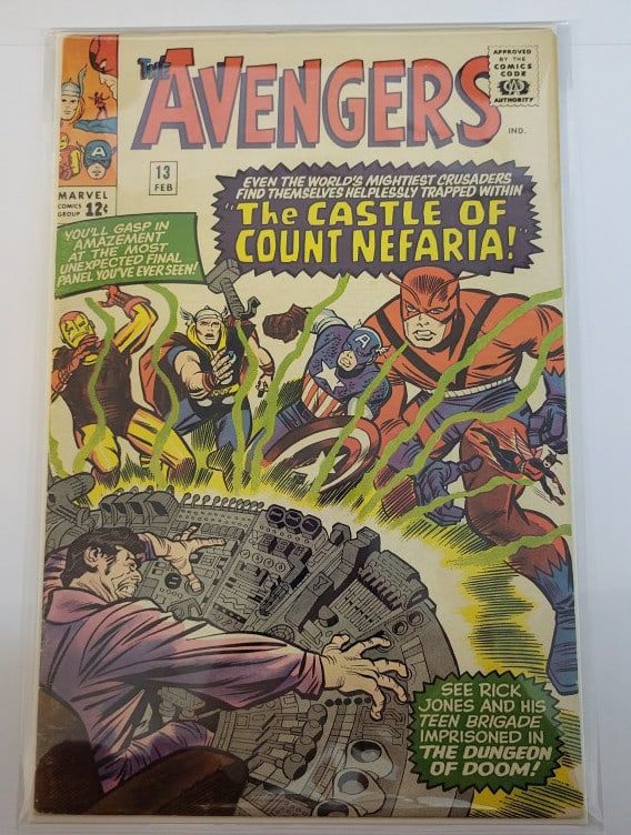 Avengers 13 Silver Age 1st Count Nefaria 1965 FN- Comic (1 of 3)