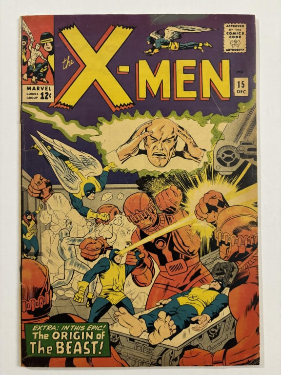 X-men 15 Silver age 1965 First Master Mold VG+/FN- (1 of 7)