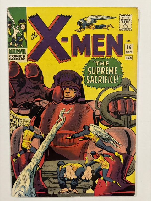 X-men 16 Silver age 1965 3rd Sentinels Marvel FN/FN+ (1 of 7)