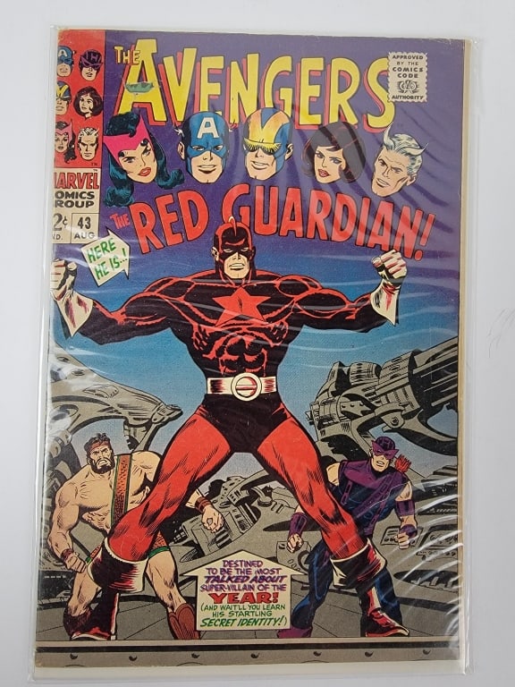 Avengers 43 First Red Guardian 1967 Silver Age FN/FN+ (1 of 6)