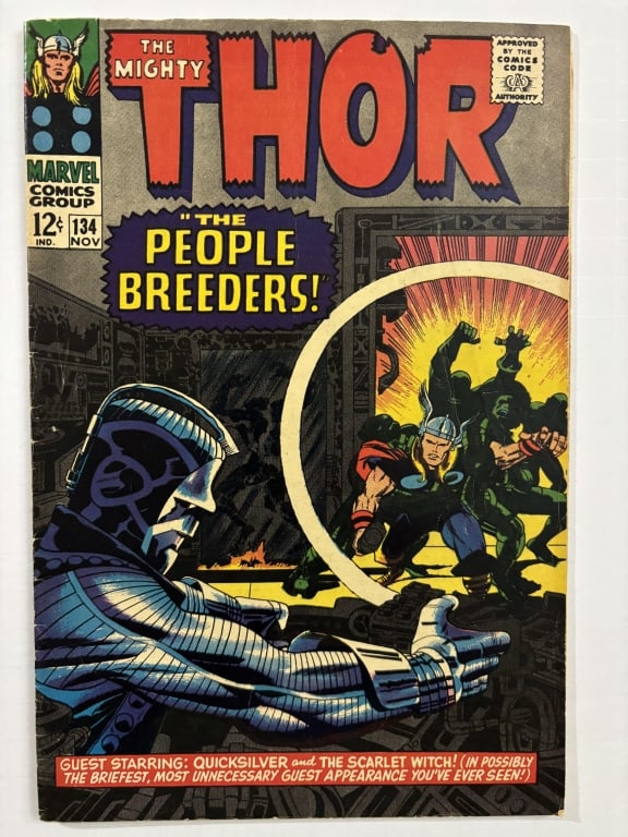 Thor 134 First High Evolutionary 1966 VG+/FN- Range (1 of 7)