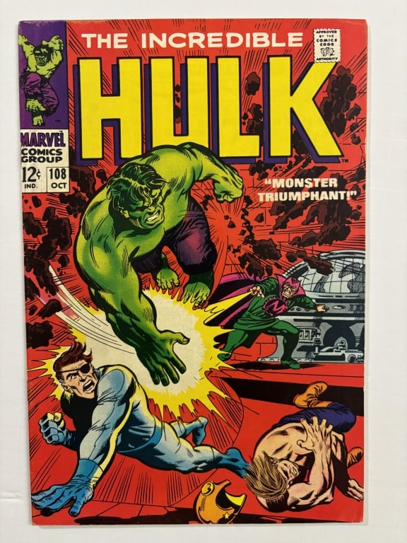 Hulk 108 Nick Fury Team Up 1968 Marvel FN/FN+ (1 of 7)