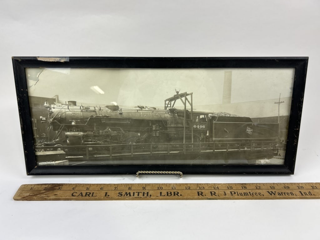 Antique Railroad Photograph Chicago Milwaukee St Paul and Pacific Train Engine (1 of 4)