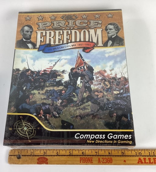 Civil War Game Price of Freedom Compass Games: The American Civil War 1861-1865 Compass Games #1005 Sealed