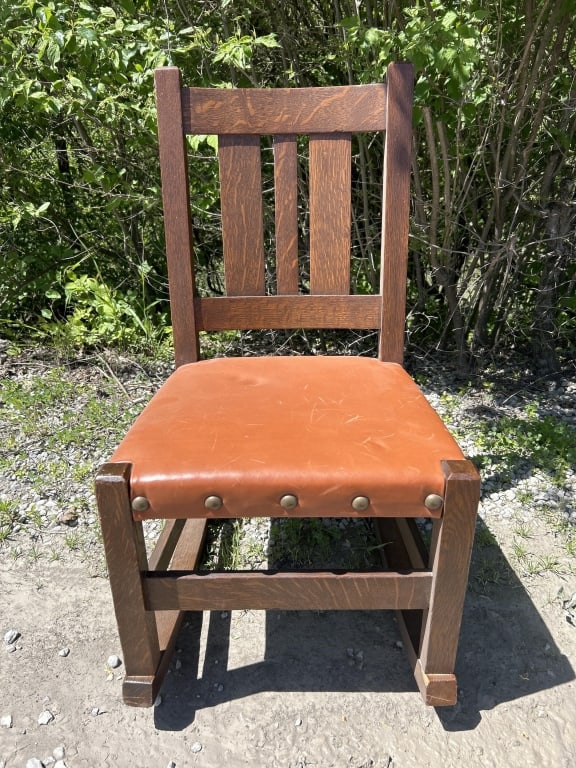Mission Arts & Crafts Charles Limbert Oak Rocker (1 of 10)