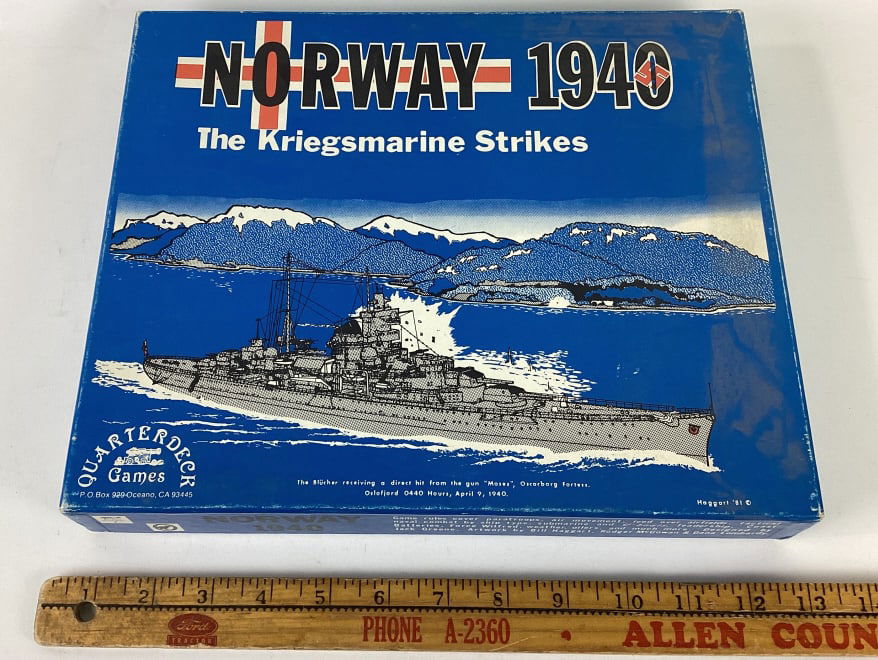 WWII Game Norway 1940 Quarterdeck Games (1 of 5)