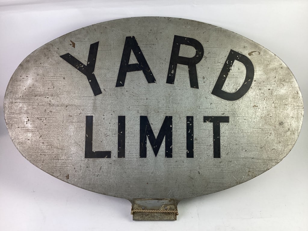 Railroad Aluminum Yard Limit Sign (1 of 2)