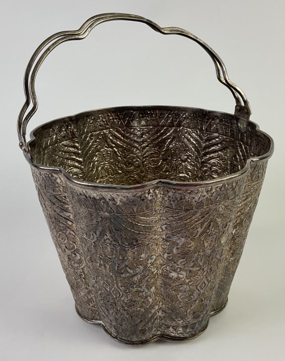 Chinese Export Silver Pail (1 of 6)