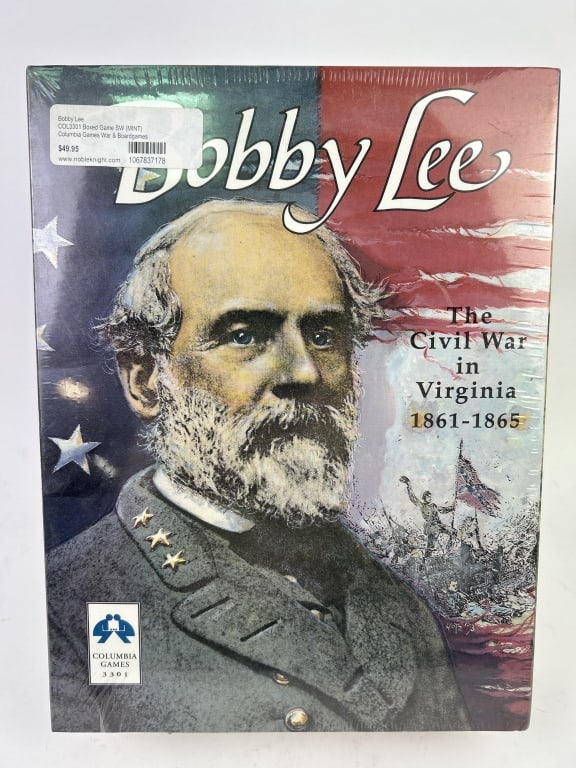 Bobby Lee The Civil War in Virginia Game: Bobby Lee - The Civil War in Virginia 1861-1865 Columbia Games #3301. Sealed, unplayed