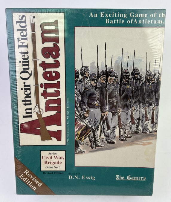 Civil War Strategy Game Antietam The Gamers: In their Quiet Fields Antietam II Game. The Gamers, Inc. #1-01 Civil War Brigade Series, Sealed