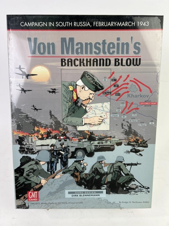 WWII Strategy Game Von Manstein's Backhand Blow (1 of 2)