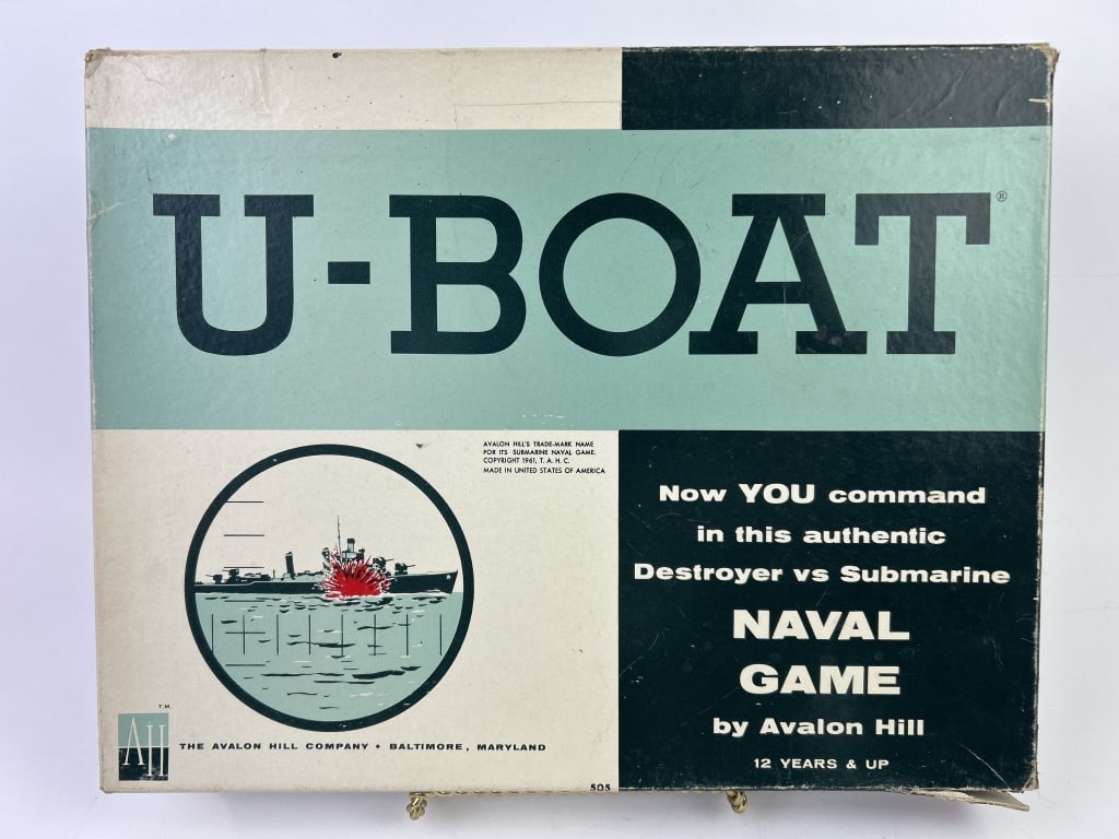 U-Boat Strategy Game Avalon Hill 1961 (1 of 6)