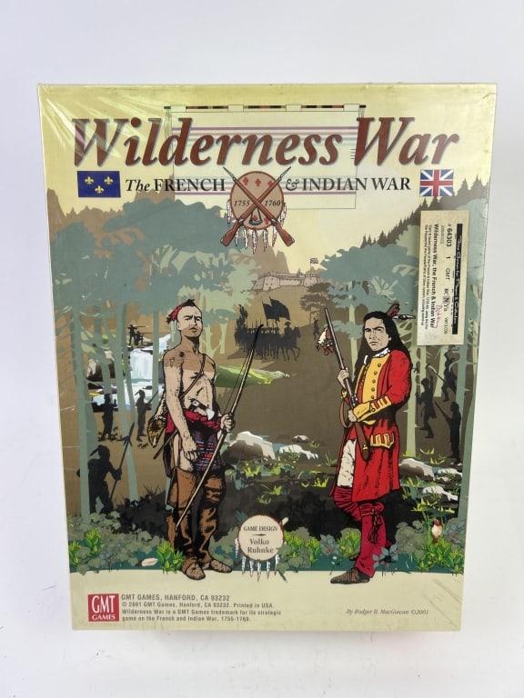 French & Indian War Game Wilderness War: Wilderness War - The French & Indian War 1755-1760. 2001 GMT Games #0104. Sealed, unplayed