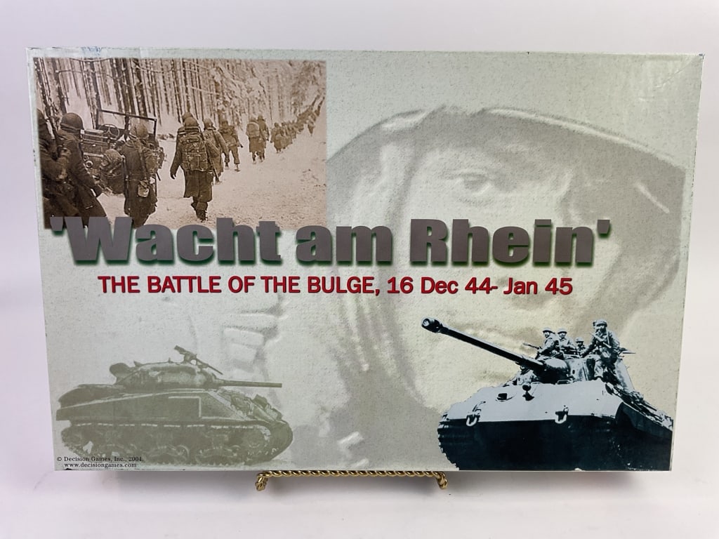 WWII Strategy Game Battle of the Bulge: Wacht am Rhein - The Battle of the Bulge, 16 Dec 44 - Jan 45. 2004 Decision Games, Inc. #3011. Unpunched