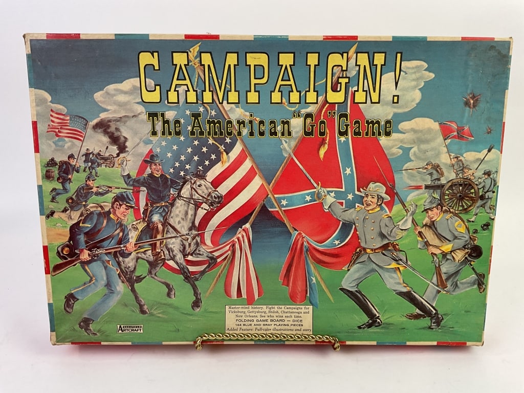 Campaign! The American 'Go' Game Civil War: Campaign! The American 'Go' Game. 1961 The Saalfield Pub. Co. Contents in very good condition; box with wear