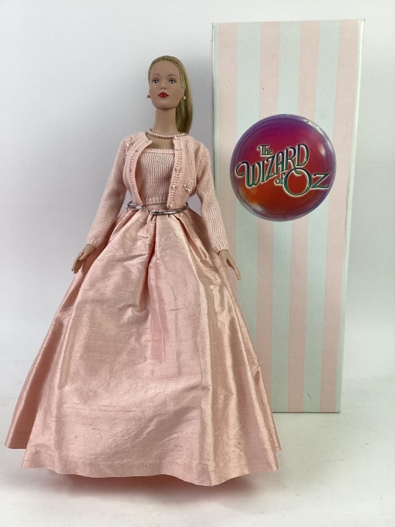 2001 Tonner Premier Pink Doll: 2001 Tonner Premier Pink Doll, in wrong box. Box for Tonner Wizard of Oz Basic Glinda doll.