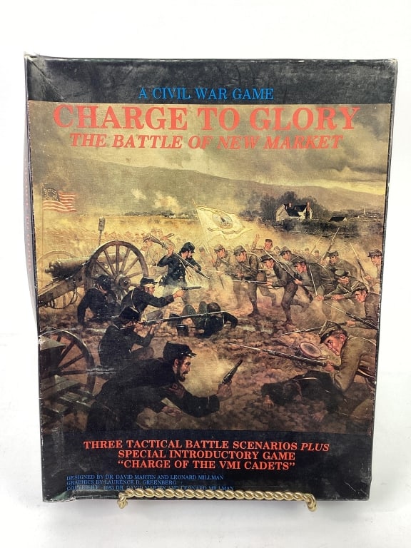 Civil War Game Charge to Glory New Market: Charge to Glory - The Battle of New Market. 1989 Dr. David Martin & Leonard Millman. Unpunched.