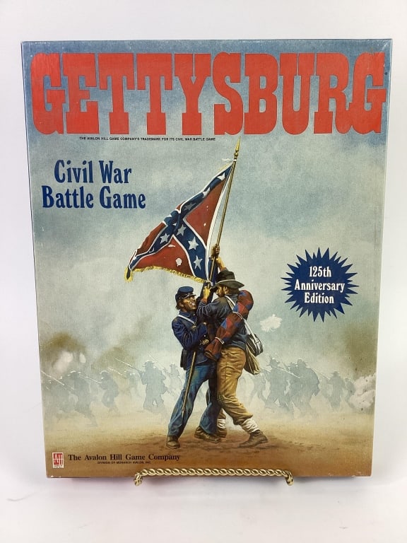 Avalon Hill Gettysburg Game 125th Anniversary Edition: Gettysburg Civil War Battle Game - 125th Anniversary Edition. 1988 Avalon Hill Game Company. #731. Unpunched.