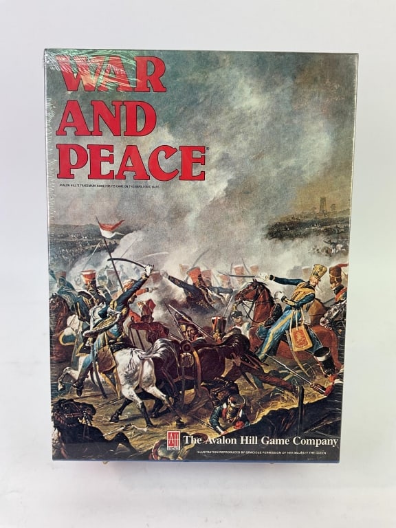 War and Peace Napoleonic Wars Game Sealed: War and Peace - The Game of the Napoleonic Wars. 1980 The Avalon Hill Game Company #827. Sealed