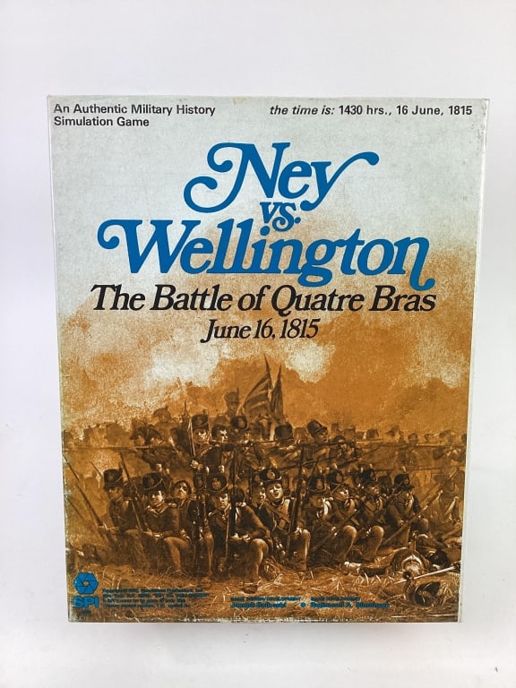 Ney Vs Wellington SPI Quatre Bas Battle Game: Ney vs. Wellington - The Battle of Quatre Bas June 16, 1815. 1979 Simulations Publications, Inc. #2620. Unpunched.