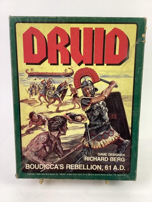 Druid Boudicca's Rebellion, 61 A.D. Strategy Game: Druid - Boudicca's Rebellion, 61 A.D. 1984 West End Games, Inc. #10007. Unpunched.