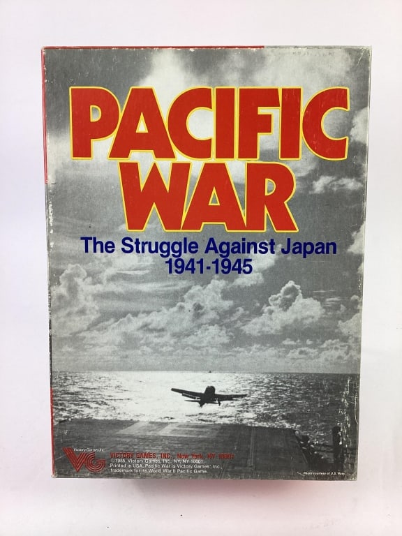 Pacific War The Struggle Against Japan Game: Pacific War - The Struggle Against Japan 1951-1945. 1985 Victory Games #30013. Unpunched.