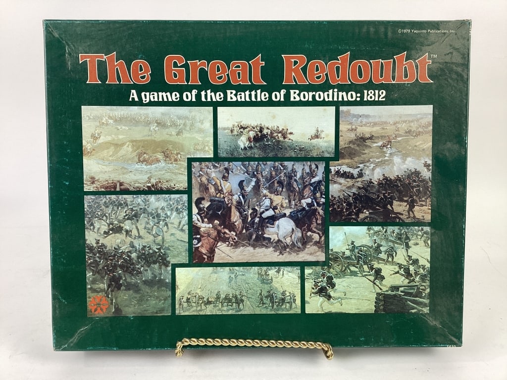 The Great Redoubt Battle of Borodino Game: The Great Redoubt - A game of the Battle of Borodino: 1812. 1979 Yaquinto Publications, Inc. #1410. Unpunched.
