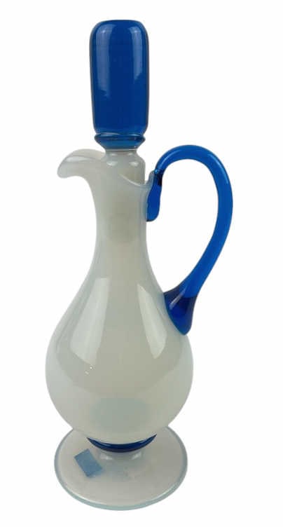 Murano Art Glass Opaline Cruet- Reproduction of a Fy Foval Style (1 of 3)
