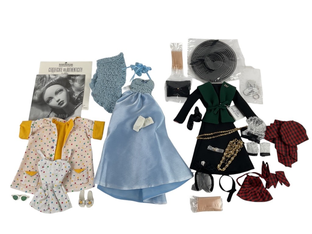 (3) Gene Doll Outfits: Gene Blue Gown, Gene 2000 Little Black Dress, and Gene 1999 Poolside (1 of 11)