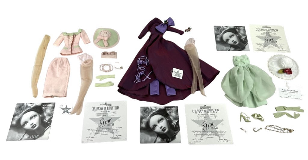 (3) Gene Doll Outfits: 2000 Table for Two Outfit, 1998 Gene On the Avenue Outfit, and At Home for (1 of 5)
