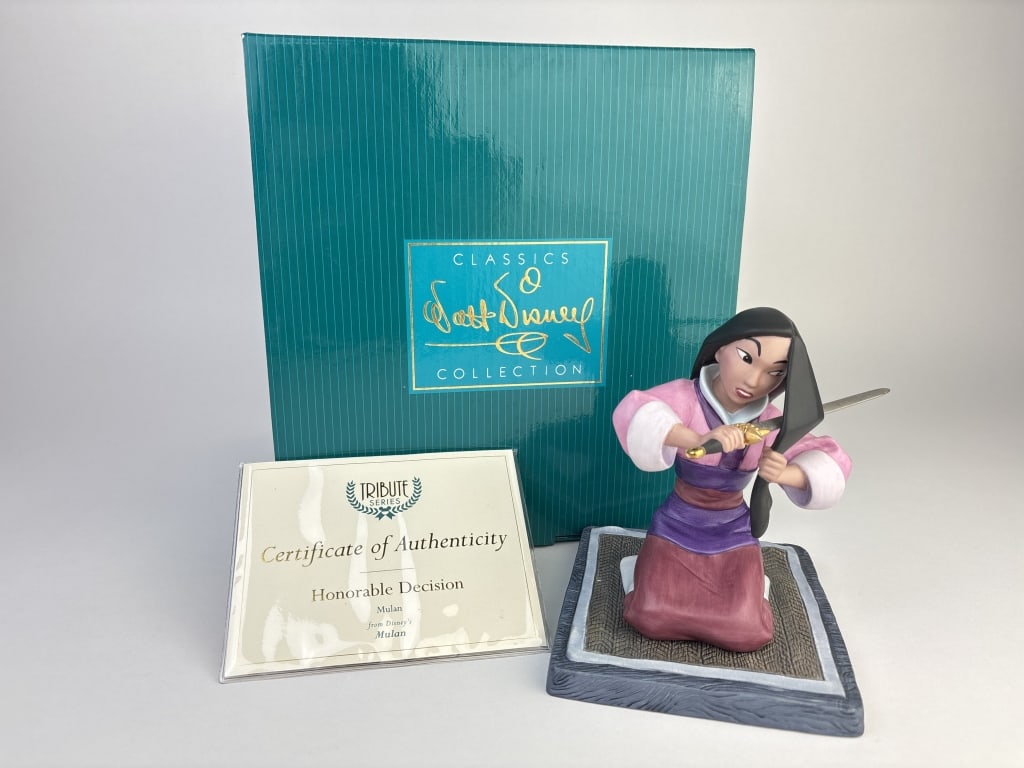 "Honorable Decision" Mulan Figurine. (1 of 4)