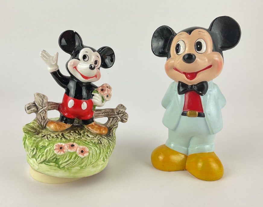 Mickey Mouse Coin Bank and Japan Mickey Mouse Music Box (1 of 2)