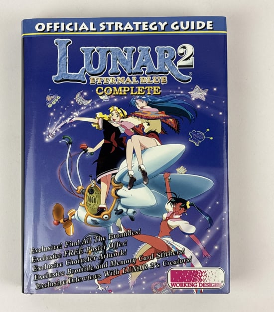 Lunar 2 Eternal Blue Official Strategy Guide Complete: Lunar 2 Eternal Blue Complete Official Strategy Guide. Includes exclusive find all the Bromides, Character Artwork, Bromide and Memory Card Stickers, and more