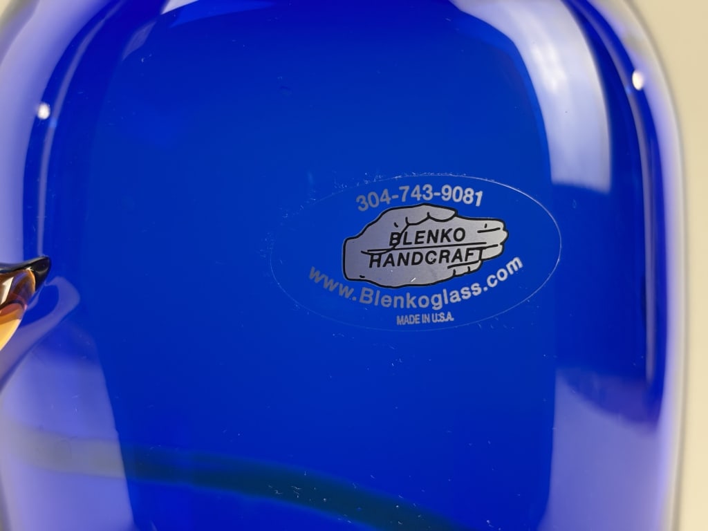 Blenko Cobalt Blue Vase - 5