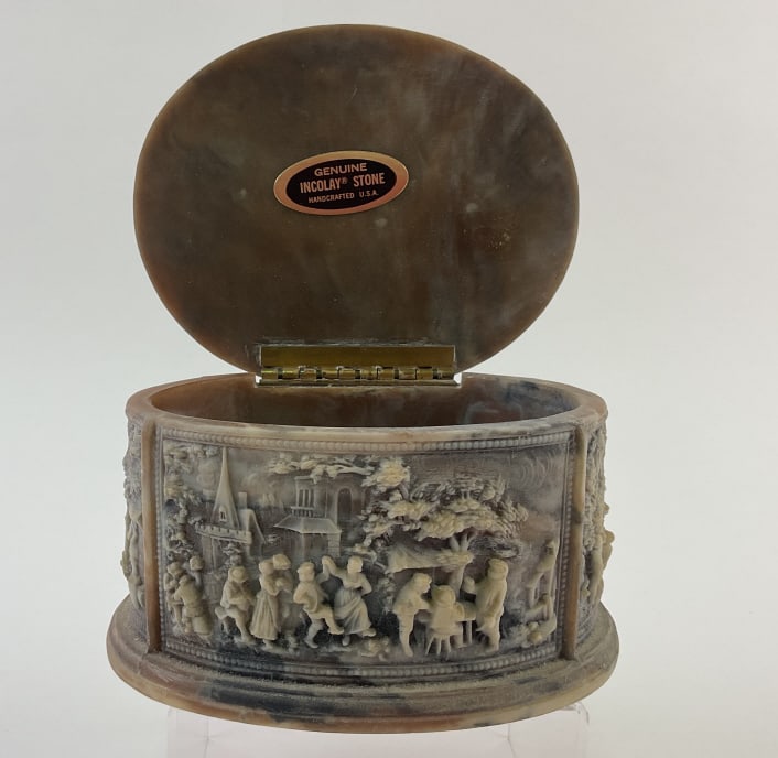Incolay Stone Jewelry Box: Incolay Jewelry Box