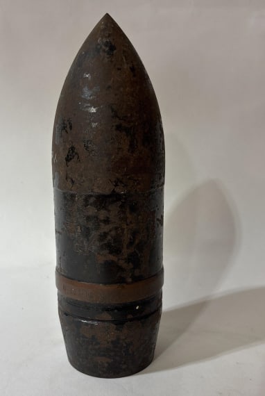 1942 75MM WWII Tank Shell: 1942 75MM WWII Tank Shell, Approx. 9" tall