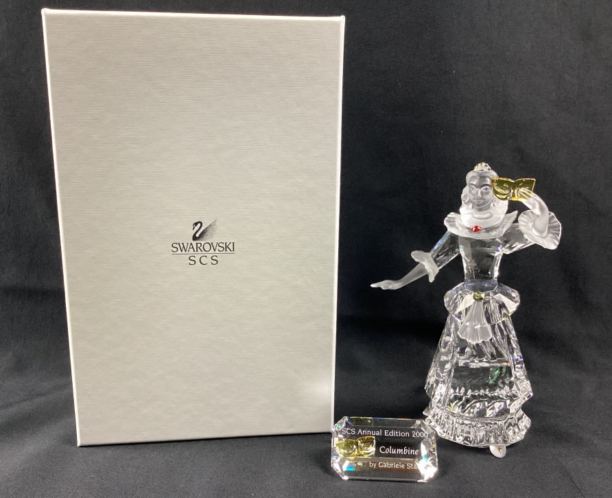 Swarovski 2000 Crystal Masquerade Columbine Figurine (1 of 10)