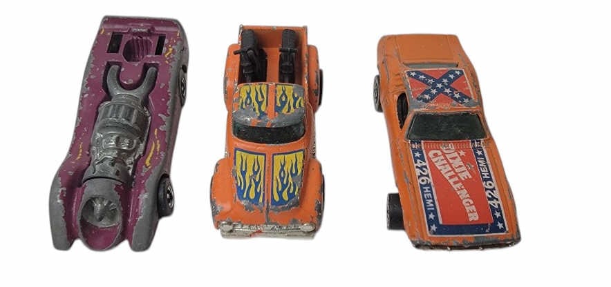 Hot Wheels: Dixie Challenger, Jet Threat, and Hi-Tail Hauler (1 of 6)