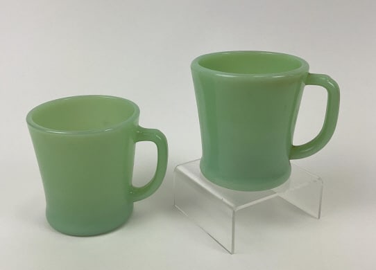 (2) Fire King Jadeite D-Handle Mugs (1 of 3)