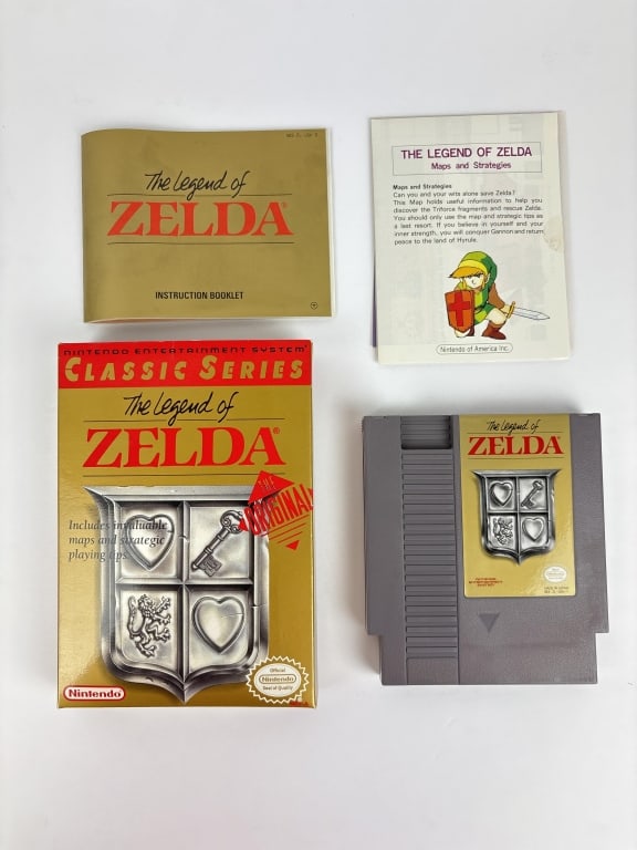 Legend of Zelda, Nintendo: Legend of Zelda, Nintendo, includes game cartridge, instruction booklet and original box