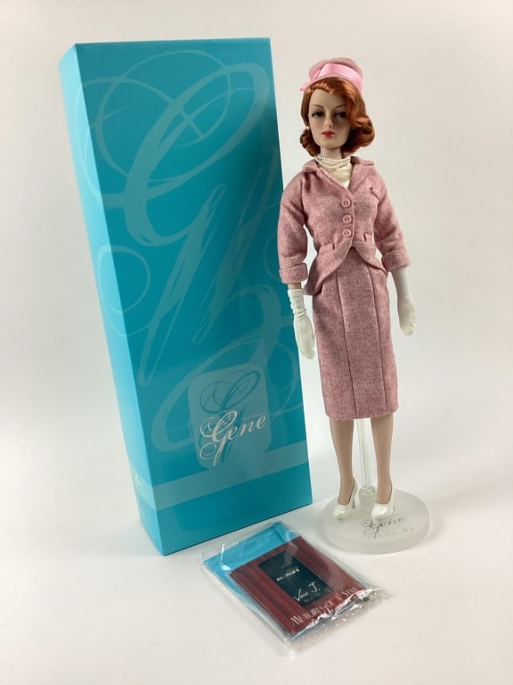 2009 Pearls and Pink Gene Doll: 2009 Ivy Pearls and Pink Doll, missing 3 strand pearl bracelet and small pearl brooch. In original box. Has COA. Limited Edition of 200.