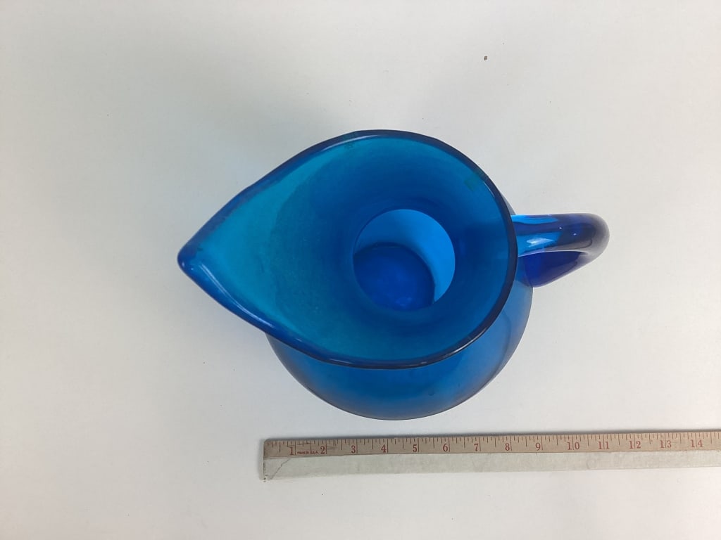 Blue Blenko MCM Pitcher - 6