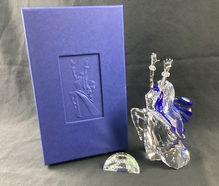 Swarovski 2002 Crystal Magic of Dance -Isadora: Swarovski 2002 Crystal Magic Of Dance-Isadora A279648 w/ original box, COA, and name plate
