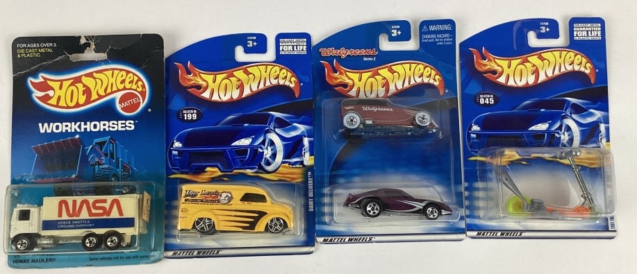 Hot Wheels: Mo' Scoot, Dairy Delivery, Hiway Hauler, and Mattel Wheels Walgreens (1 of 7)