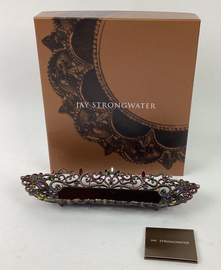 Jay Strongwater Art Nouveau Trinket Tray (1 of 7)