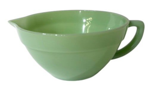 Fire King Jadeite Batter Bowl: Fire King Jadetite Batter Bowl approx. 4" tall with a diameter of approx. 8"