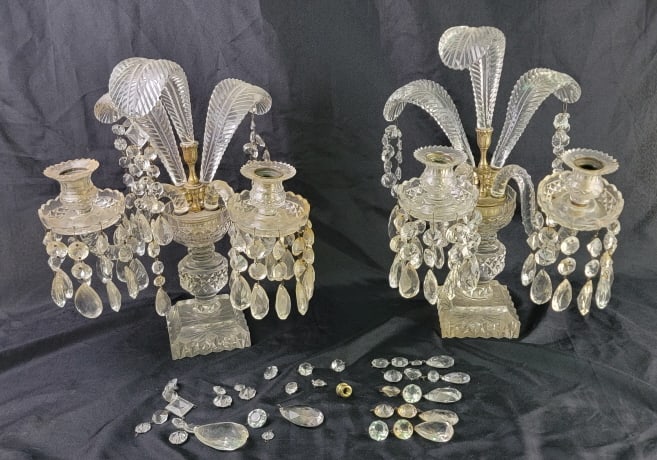 (2) Art Deco Candlestick Holders (1 of 12)